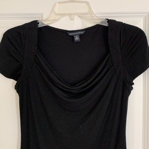 Banana Republic Top. Size XS. Black. Drape neckline. Soft.